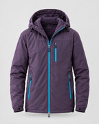 Men's Hooded Outdoor Jacket — Dark night purple — product front [WB gallery 144/6]