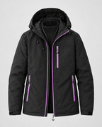 Men's Hooded Outdoor Jacket — Amber black — product front [WB gallery 145/6]
