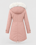 Women's Fleece-Lined Hooded Coat — Pink — product back [WB gallery 148/7]