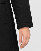 Women's Plush-Trim Hooded Parka — Black — cuff detail [WB gallery 154/5]
