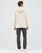 Men's Hooded Knit Cardigan — Apricot — full back [WB gallery 161/3]