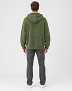 Men's Hooded Knit Cardigan — Green — full back [WB gallery 164/3]