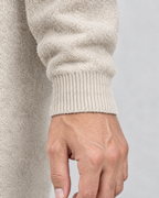 Men's Wool-Blend Button-Front Cardigan — Apricot — cuff detail [WB gallery 170/5]