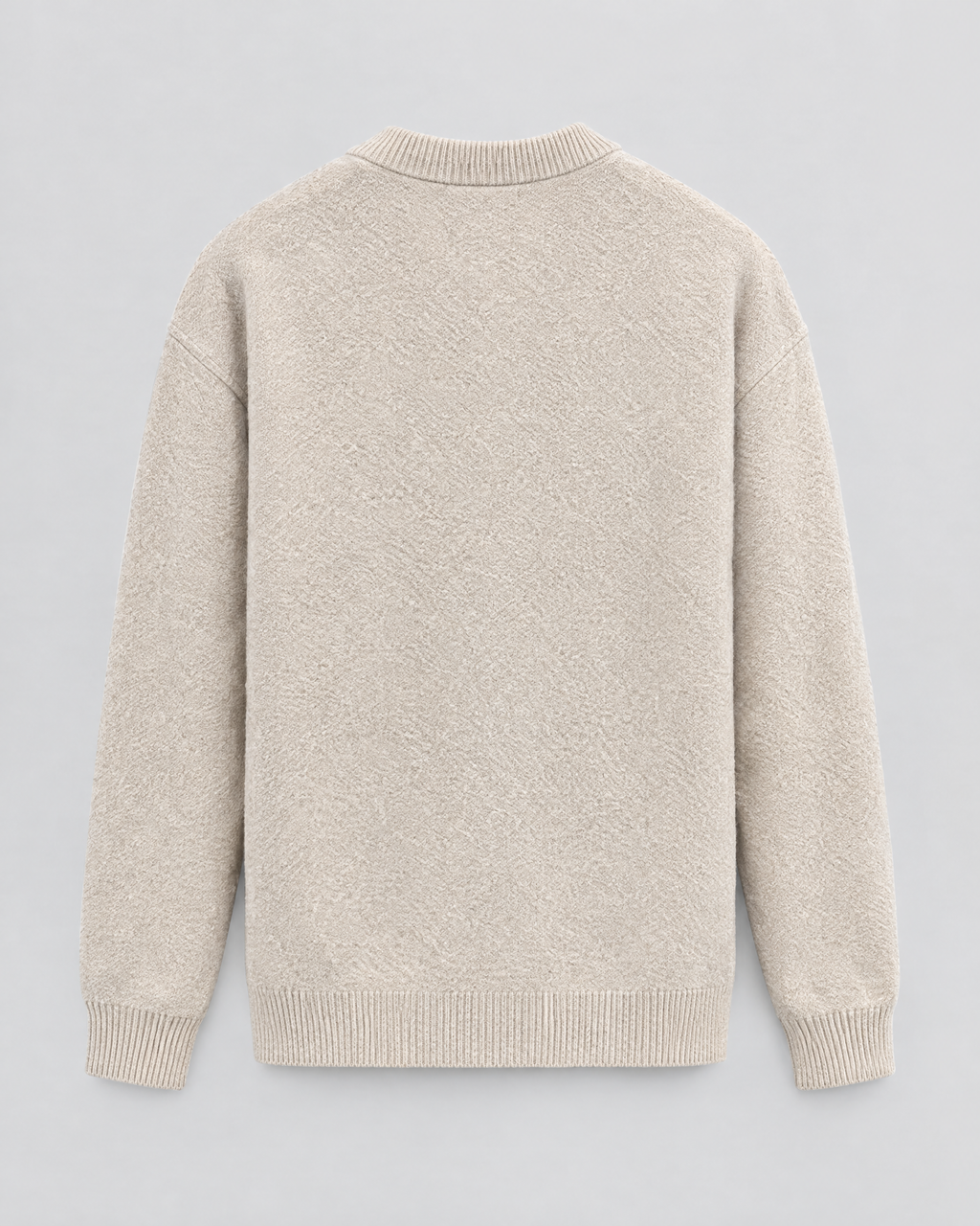 Men's Wool-Blend Button-Front Cardigan — Apricot — product back [WB gallery 170/7]
