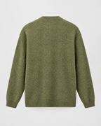 Men's Wool-Blend Button-Front Cardigan — Green — product back [WB gallery 171/7]