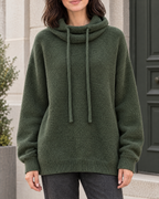 Women's Relaxed High-Neck Sweater — Pine green regular — hero [WB gallery 177/1]