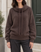 Women's Relaxed High-Neck Sweater — Mocha color regular — hero [WB gallery 178/1]