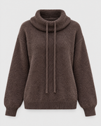 Women's Relaxed High-Neck Sweater — Mocha color regular — product front [WB gallery 178/6]