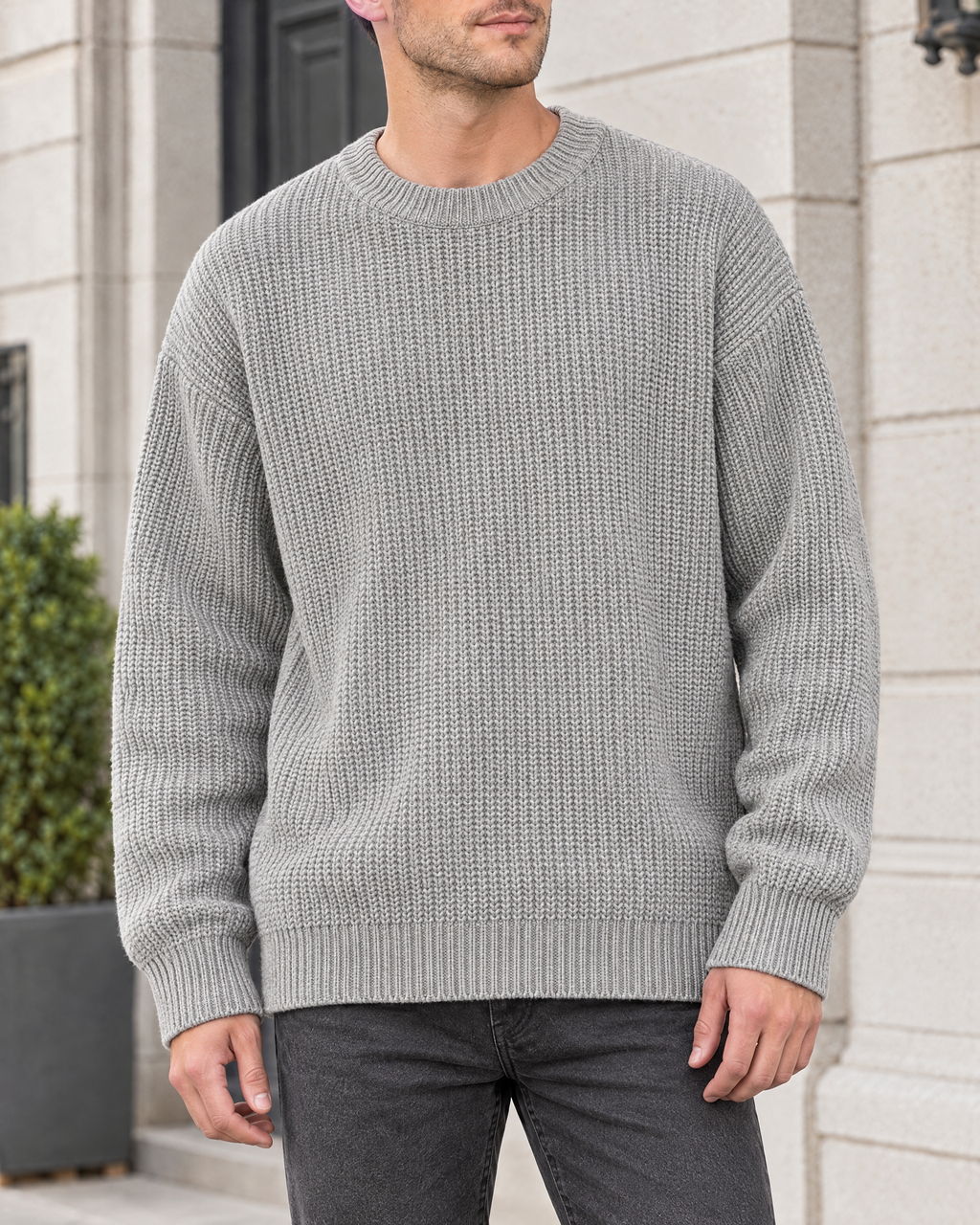 Men's Everyday Crewneck Sweater — Gray — hero [WB gallery 197/1]