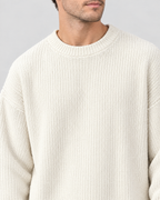Men's Everyday Crewneck Sweater — White — collar detail [WB gallery 194/4]