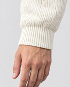 Men's Everyday Crewneck Sweater — White — cuff detail [WB gallery 194/5]