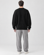 Men's Everyday Crewneck Sweater — Black — full back [WB gallery 195/3]