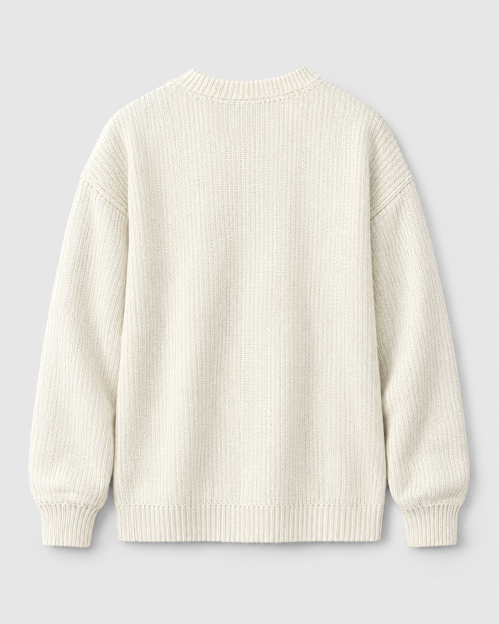 Men's Everyday Crewneck Sweater — White — product back [WB gallery 194/7]