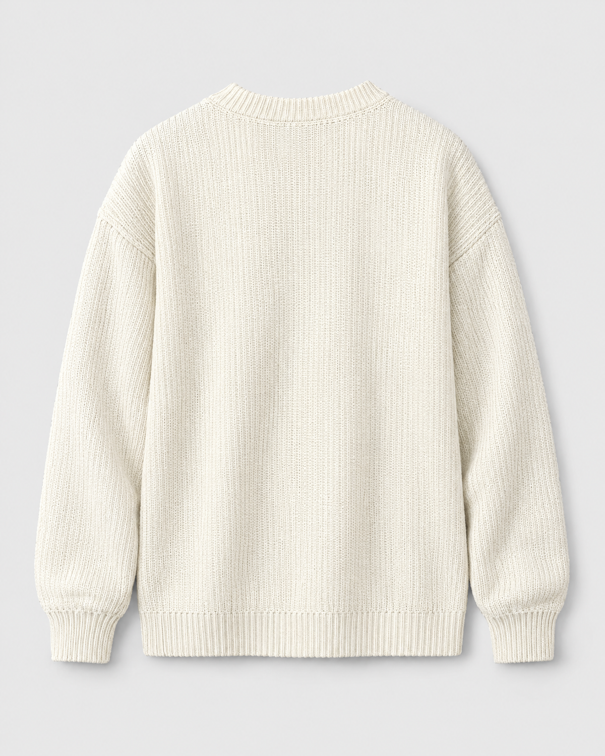 Men's Everyday Crewneck Sweater — White — product back [WB gallery 194/7]