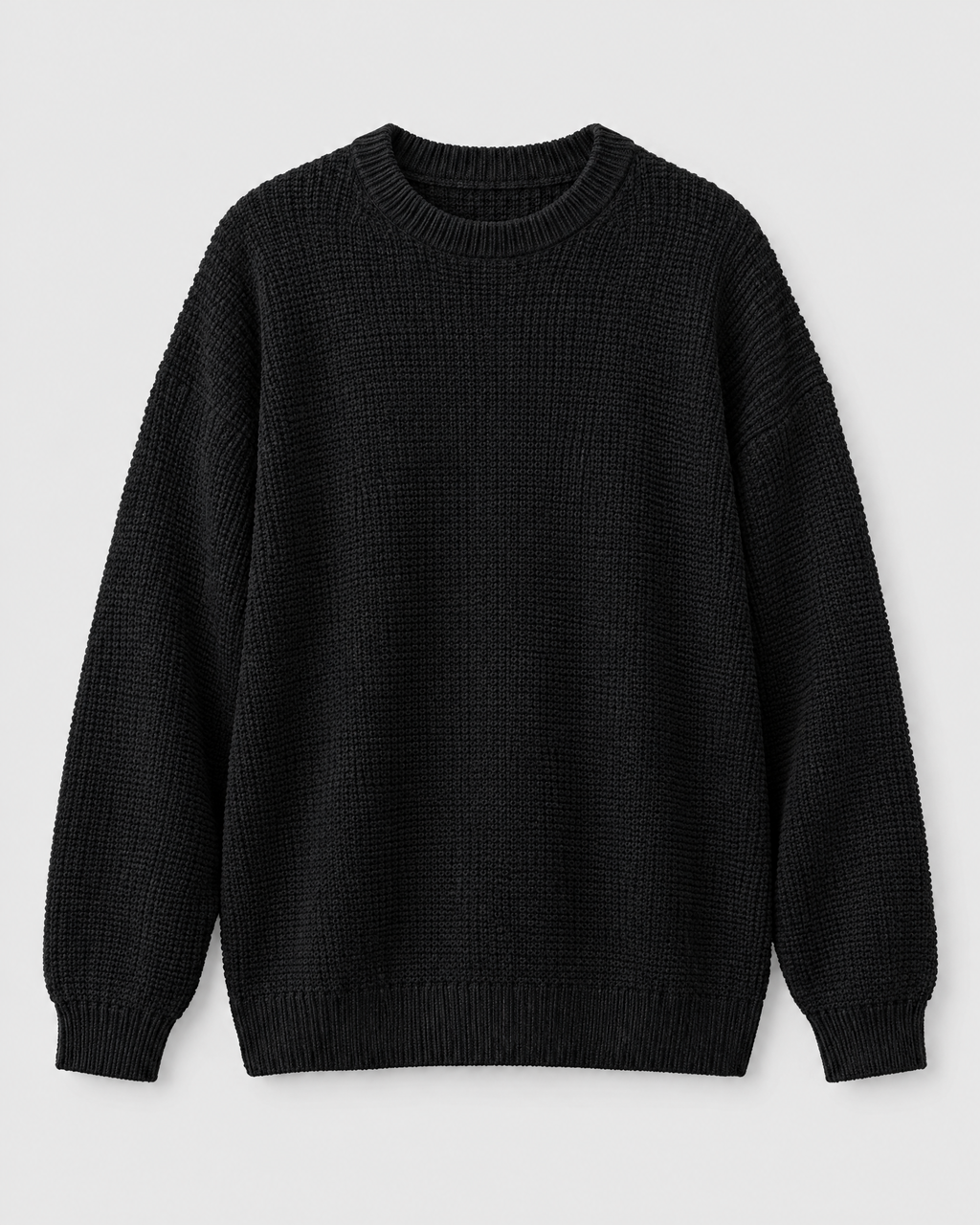 Men's Everyday Crewneck Sweater — Black — product front [WB gallery 195/6]