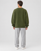 Men's Everyday Crewneck Sweater — Green — full back [WB gallery 196/3]