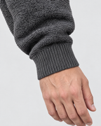 Men's Everyday Crewneck Sweater — Dark gray — cuff detail [WB gallery 198/5]