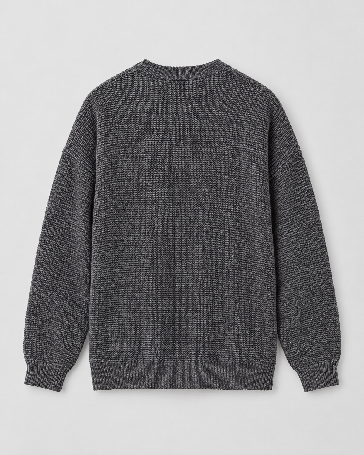 Men's Everyday Crewneck Sweater — Dark gray — product back [WB gallery 198/7]