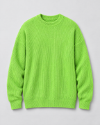 Men's Everyday Crewneck Sweater — Fluorescent Green — product front [WB gallery 199/6]