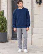 Men's Everyday Crewneck Sweater — Dark blue — full front [WB gallery 200/2]