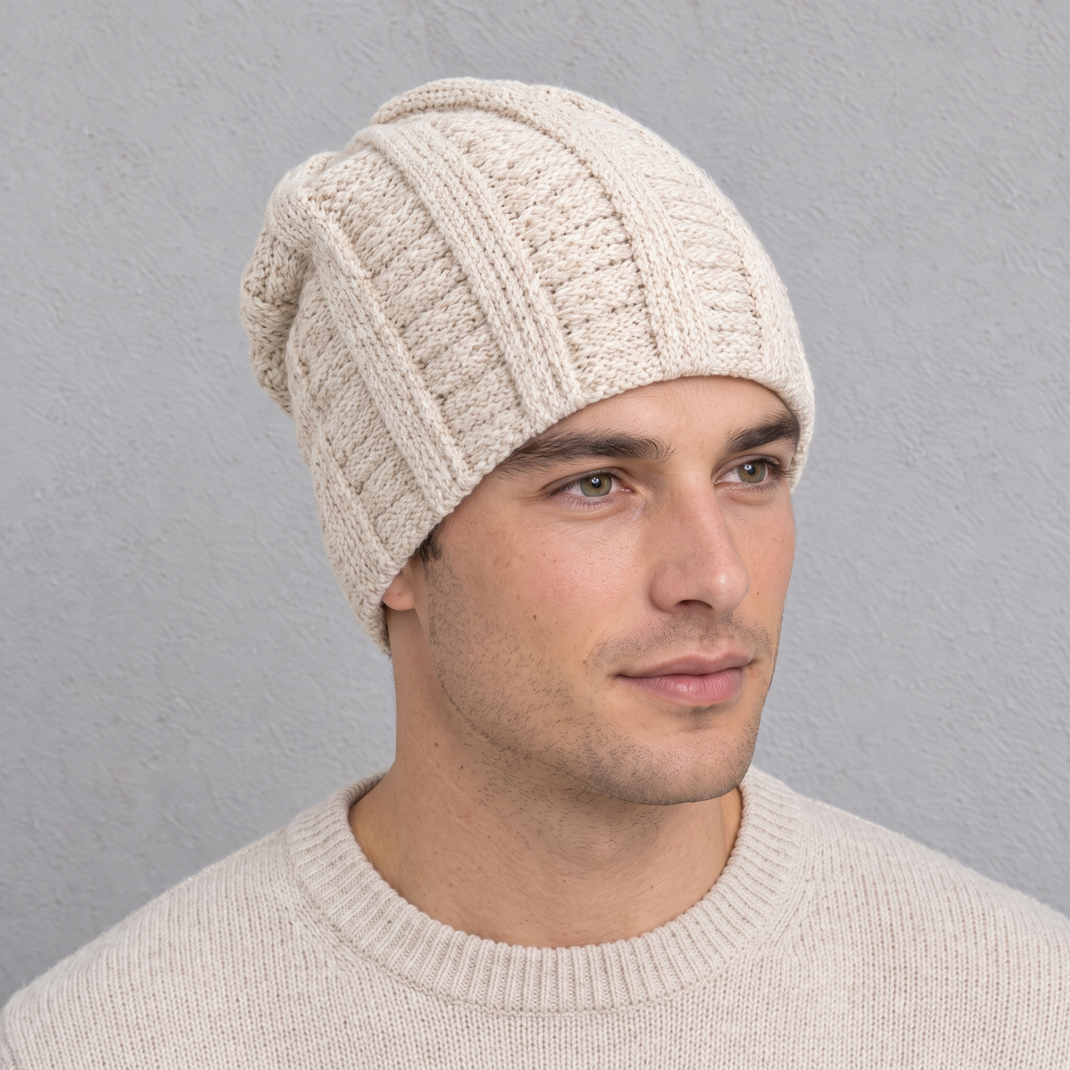 Soft Stretch Knit Beanie man feature 194
