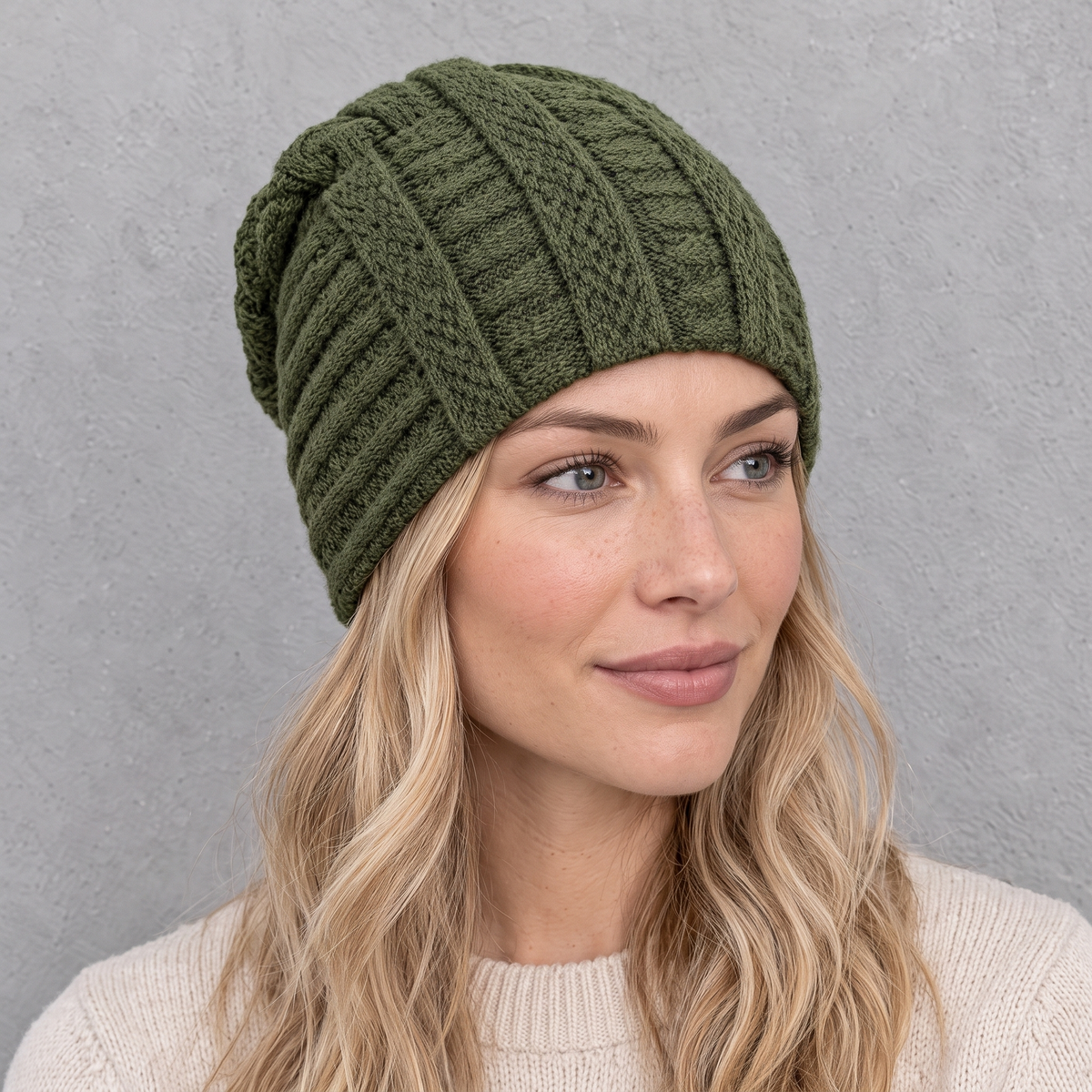 Soft Stretch Knit Beanie woman feature 209