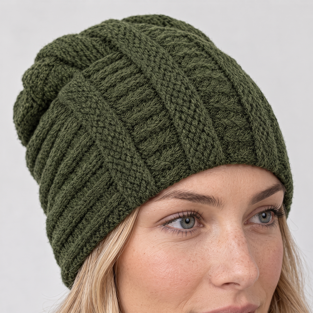 Soft Stretch Knit Beanie woman feature 210
