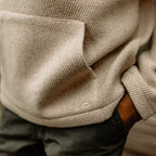 Men's The Nomad Hoodie in Flax Twill — Sweater
