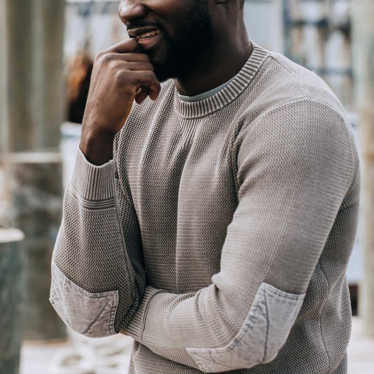 Men's The Moor Sweater in Steeple Grey