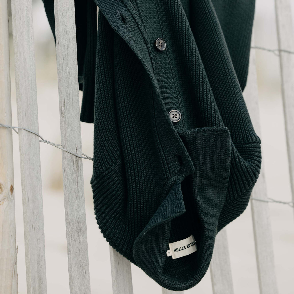 Men's The Harbor Sweater Jacket in Black Pine Heather