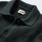 Men's The Harbor Sweater Jacket in Black Pine Heather