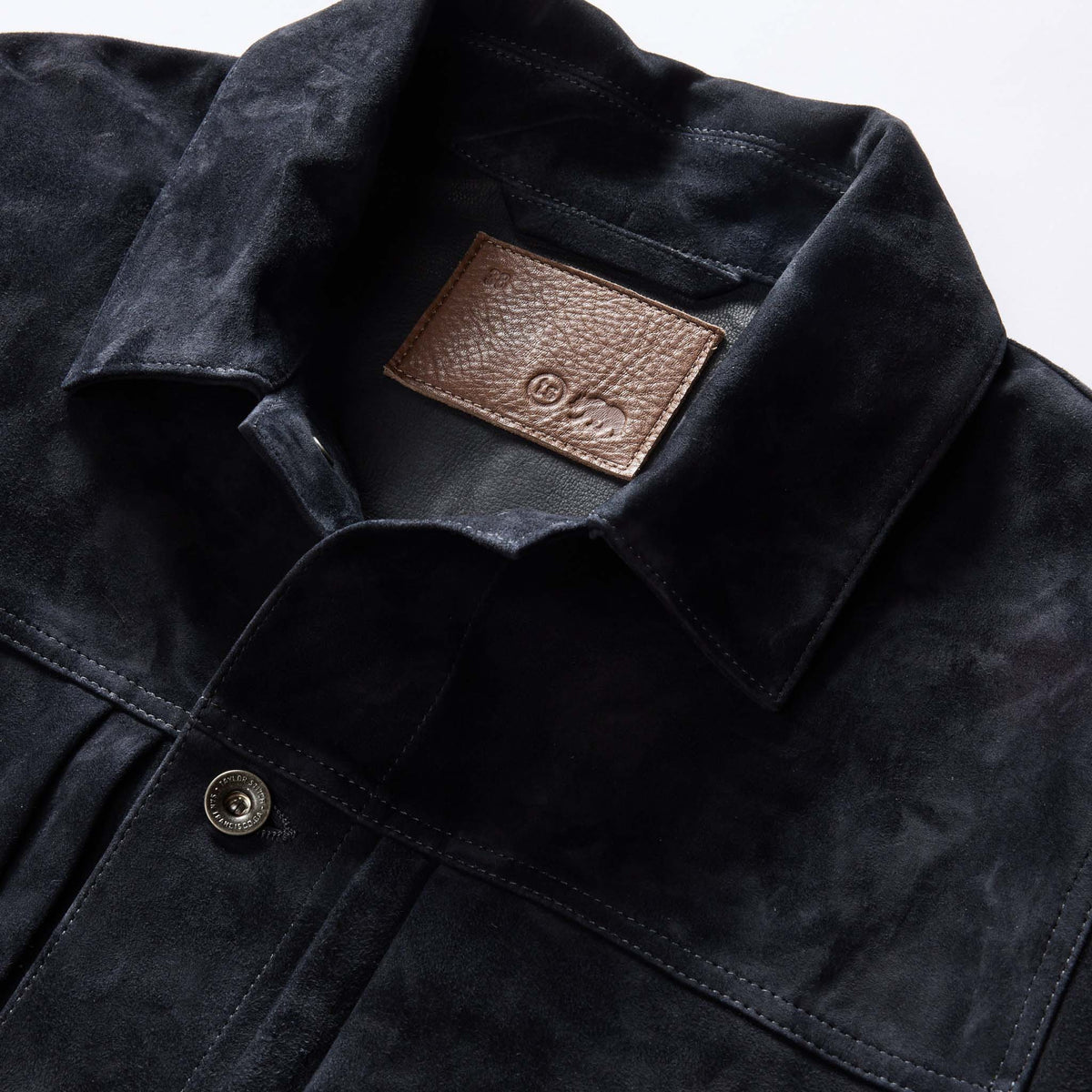 Men's The Ryder Jacket in Dark Navy Suede