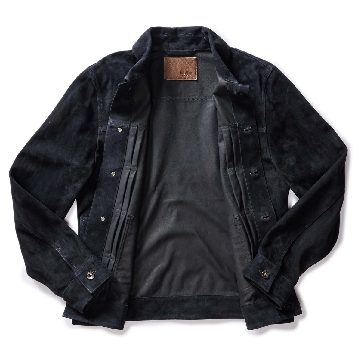 Men's The Ryder Jacket in Dark Navy Suede