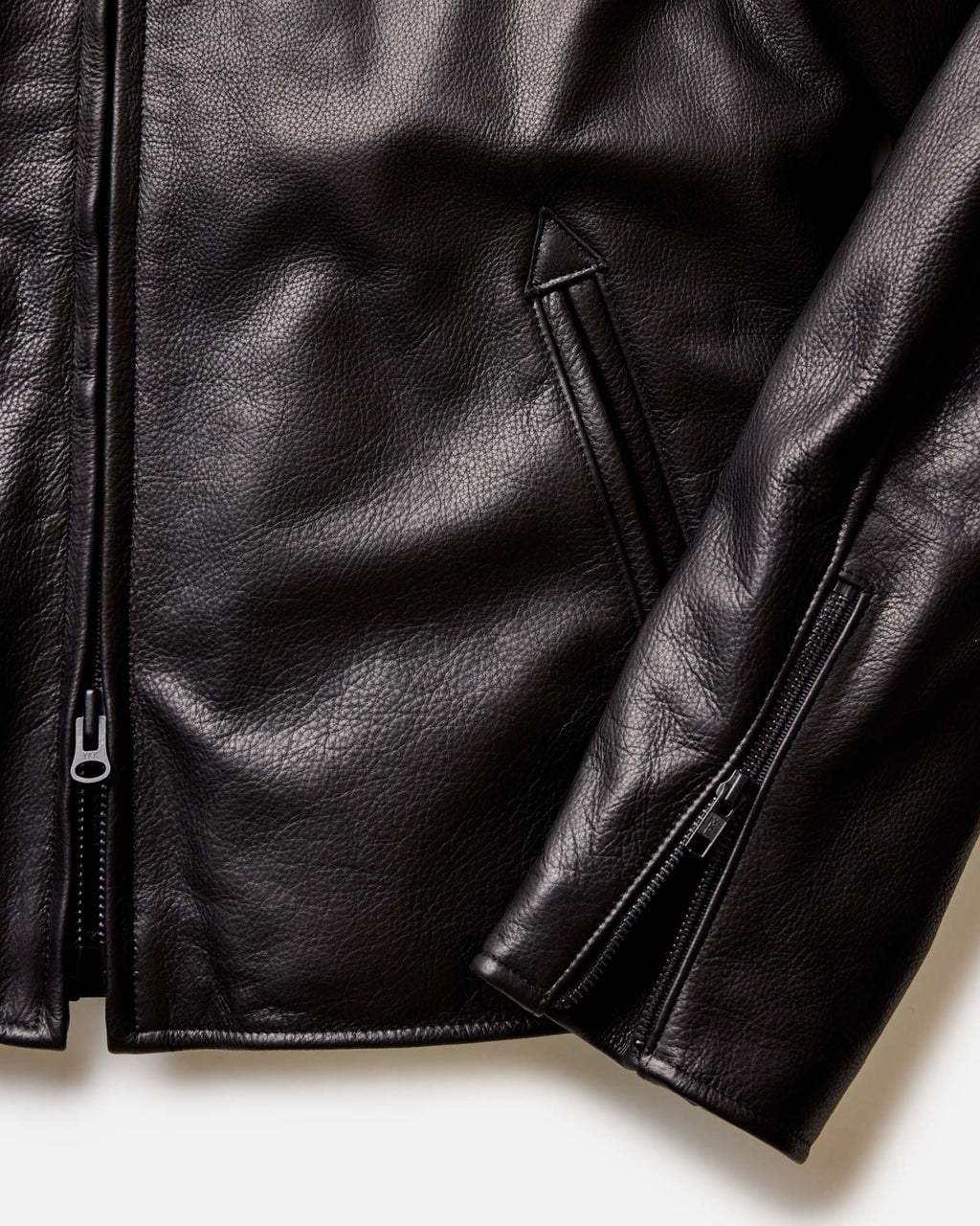 Men's The Moto Jacket in Black Steerhide