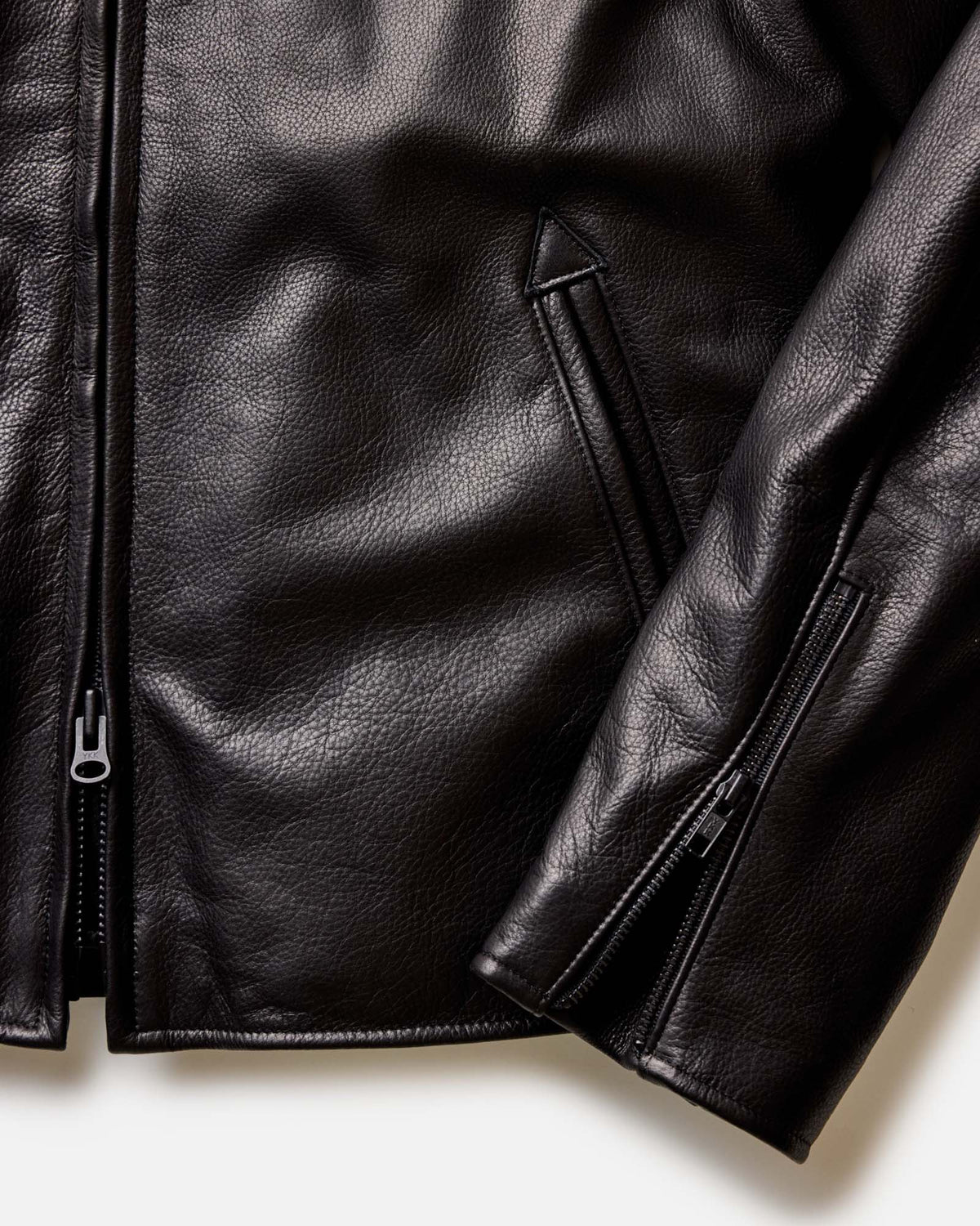 Men's The Moto Jacket in Black Steerhide