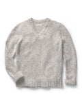 Men's The Match V-Neck Sweater in Sable Merino Slub