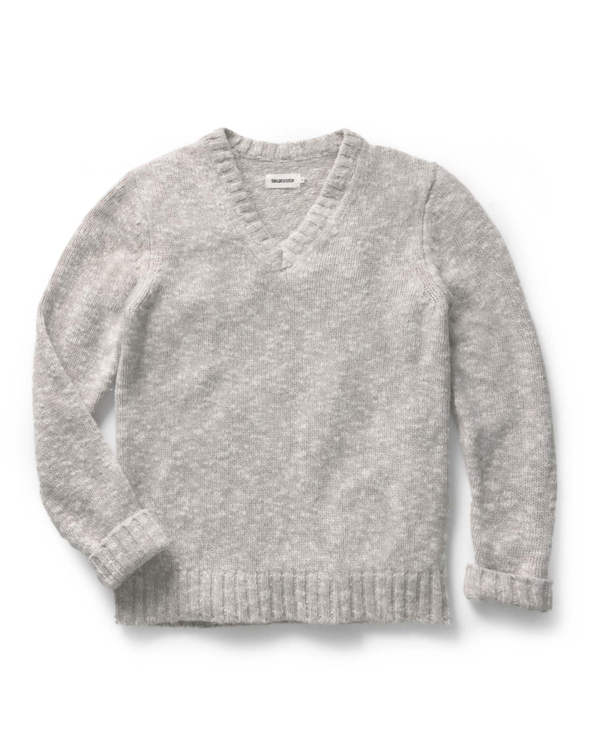 Men's The Match V-Neck Sweater in Sable Merino Slub