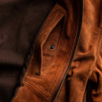 Men's The Bomber Jacket in Whiskey Suede