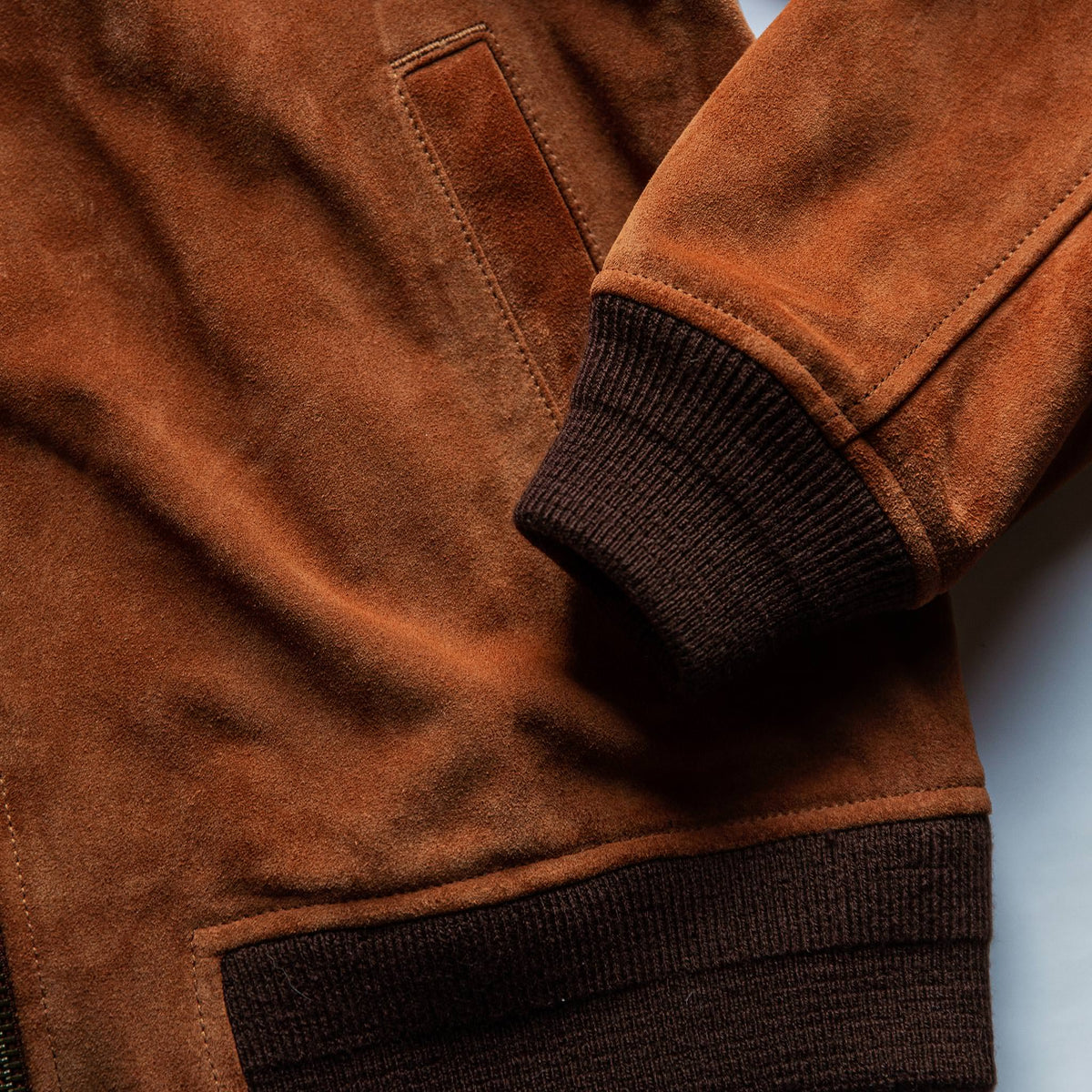 Men's The Bomber Jacket in Whiskey Suede