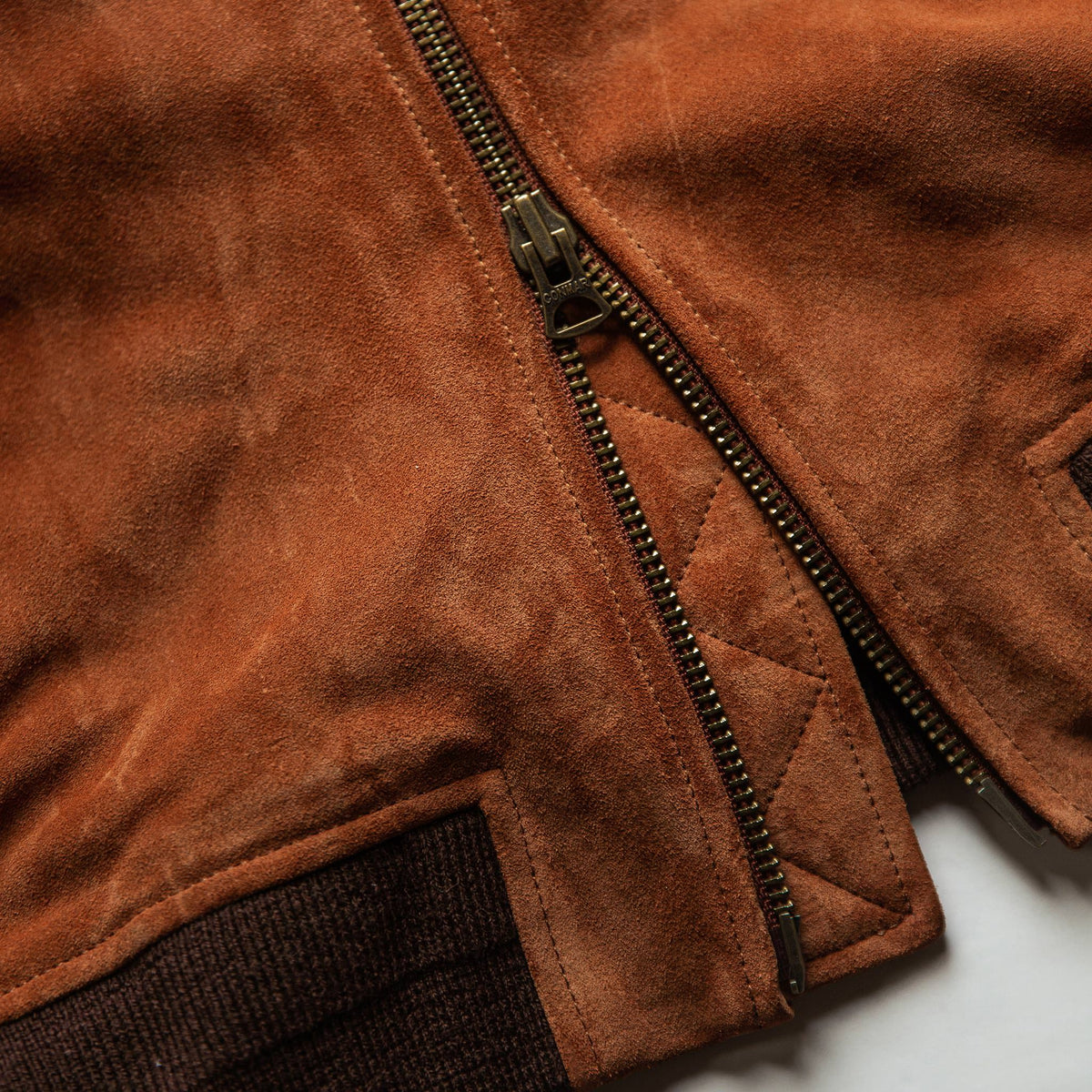 Men's The Bomber Jacket in Whiskey Suede