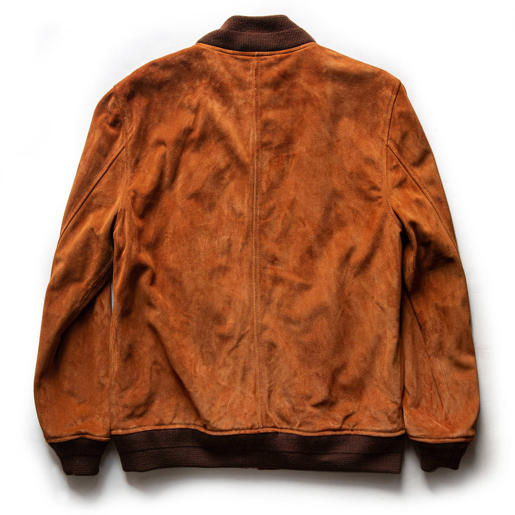 Men's The Bomber Jacket in Whiskey Suede