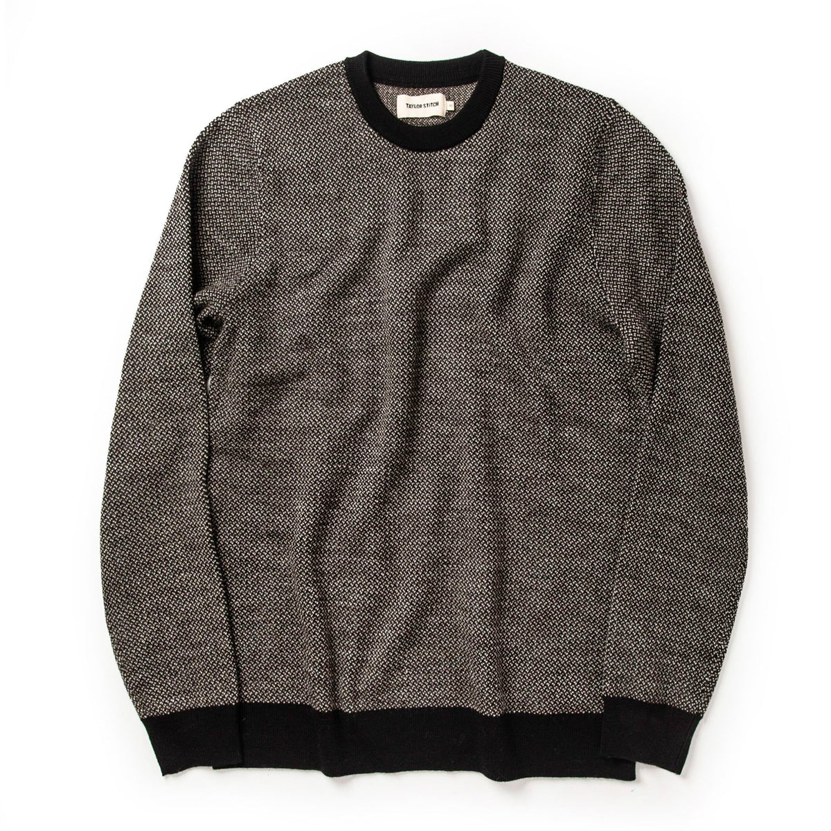 Men's The Everett Sweater in Black Birdseye