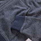 Men's The Apres Zip Hoodie in Heather Navy Terry — Sweater