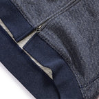 Men's The Apres Zip Hoodie in Heather Navy Terry — Sweater