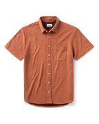 Men's The Short Sleeve California in Heather Driftwood Double Knit — Shirt