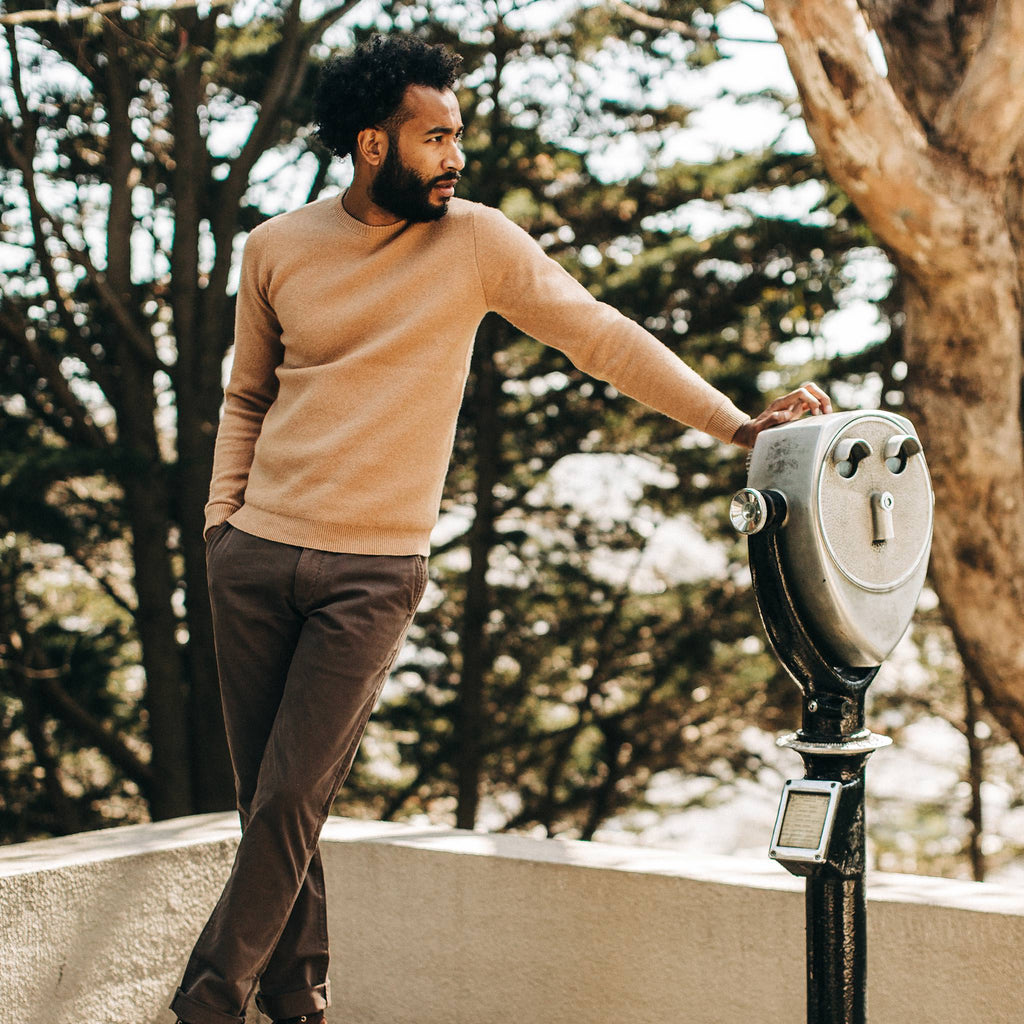 Men's The Double Knit Sweater in British Khaki