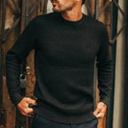 Men's The Double Knit Sweater in Charcoal
