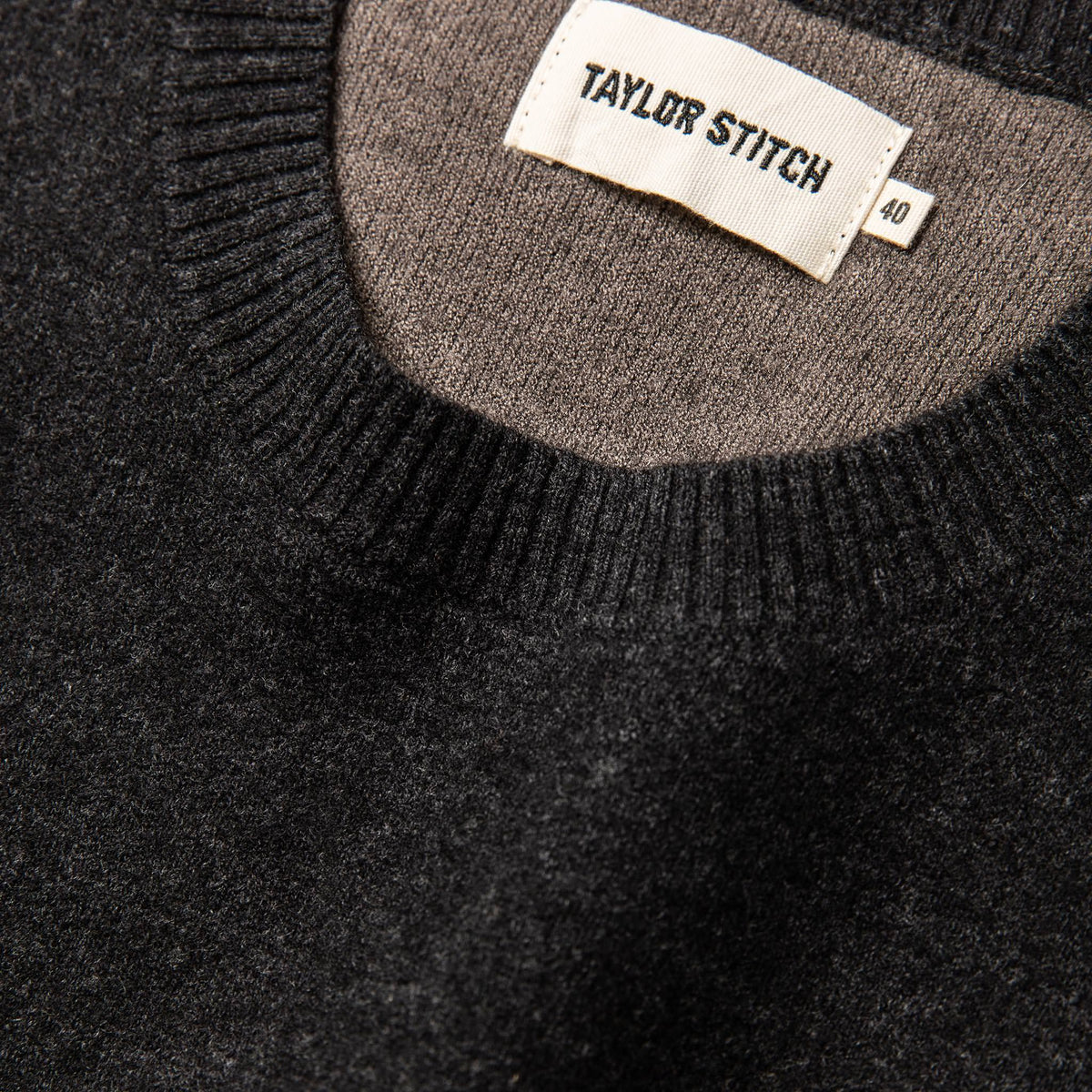 Men's The Double Knit Sweater in Charcoal