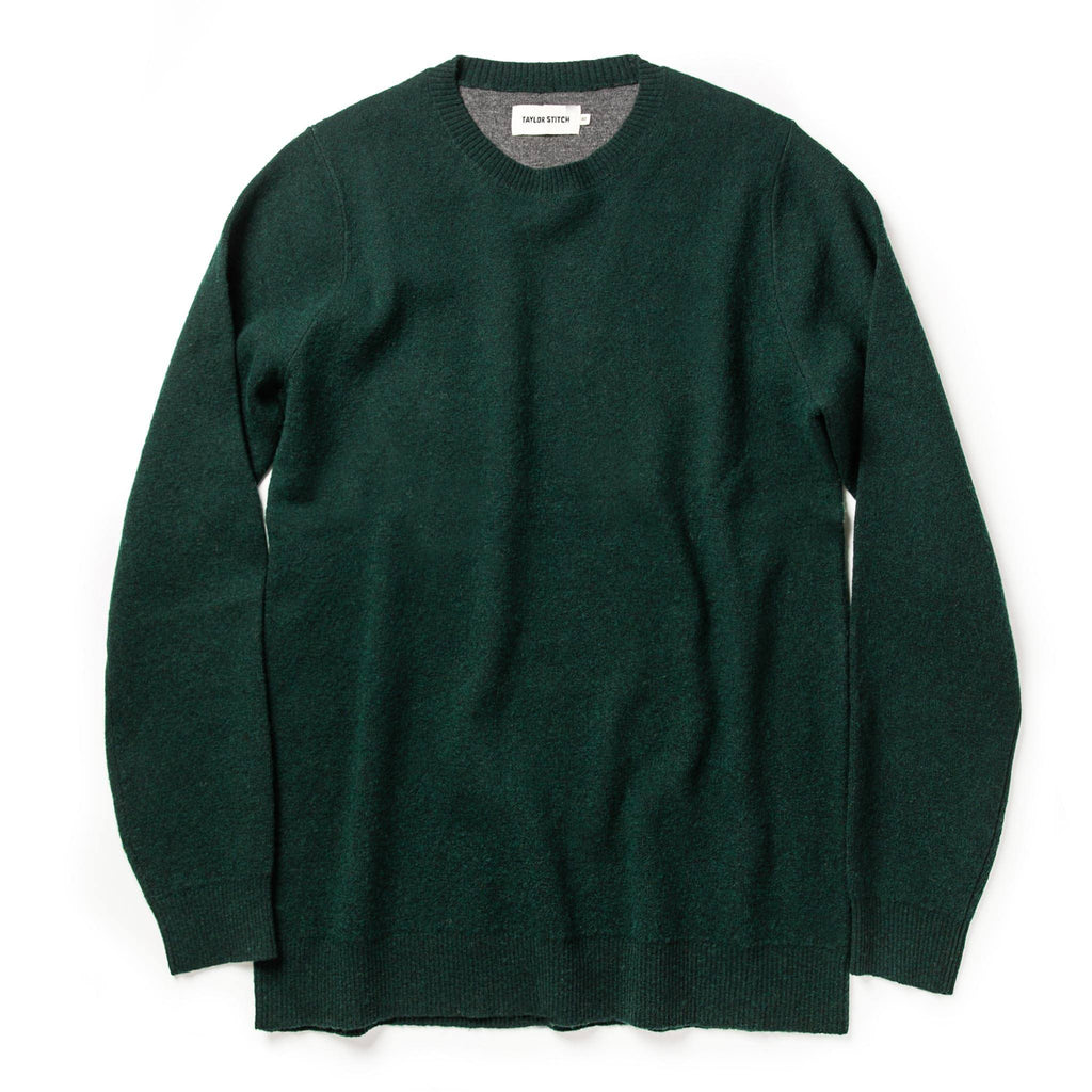 Men's The Double Knit Sweater in Forest