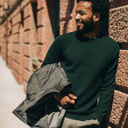 Men's The Double Knit Sweater in Forest